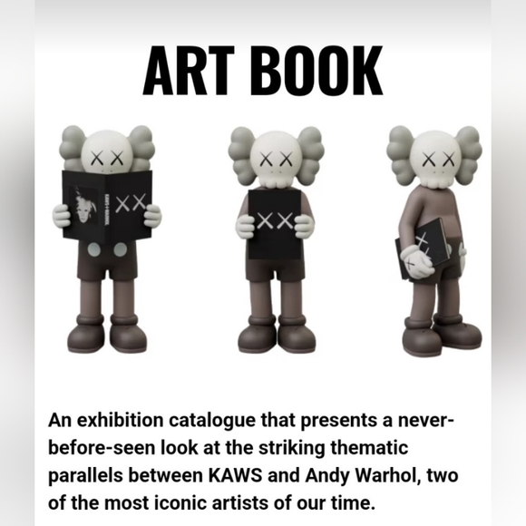 Brand new! KAWS + WARHOL ARTBOOK plus tote bag - Picture 4 of 9